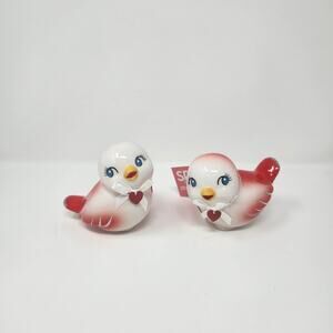 Valentine's Day Ceramic Red Love Birds Set
